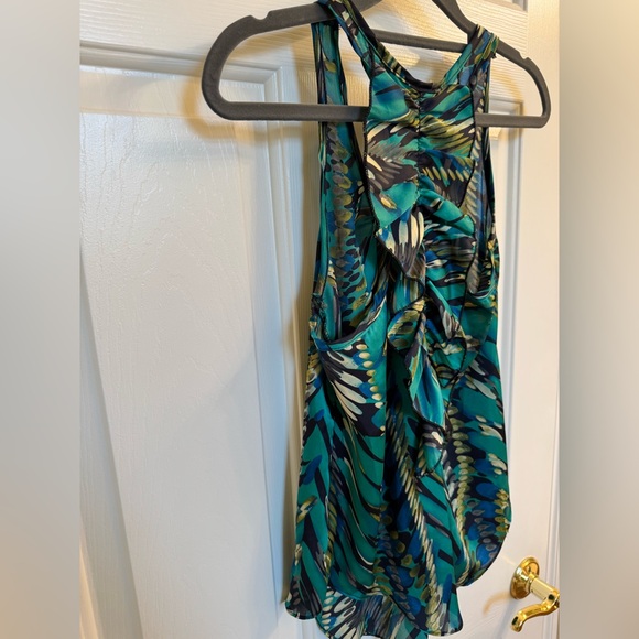 Girl Talk Colorful Top with Ruffle Detail in Back, Size Small - Picture 11 of 13